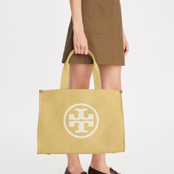 Tory Burch Handbags - 🎉FINAL PRICE🎉Tory Burch Ella Canvas Tote/Color Hickory